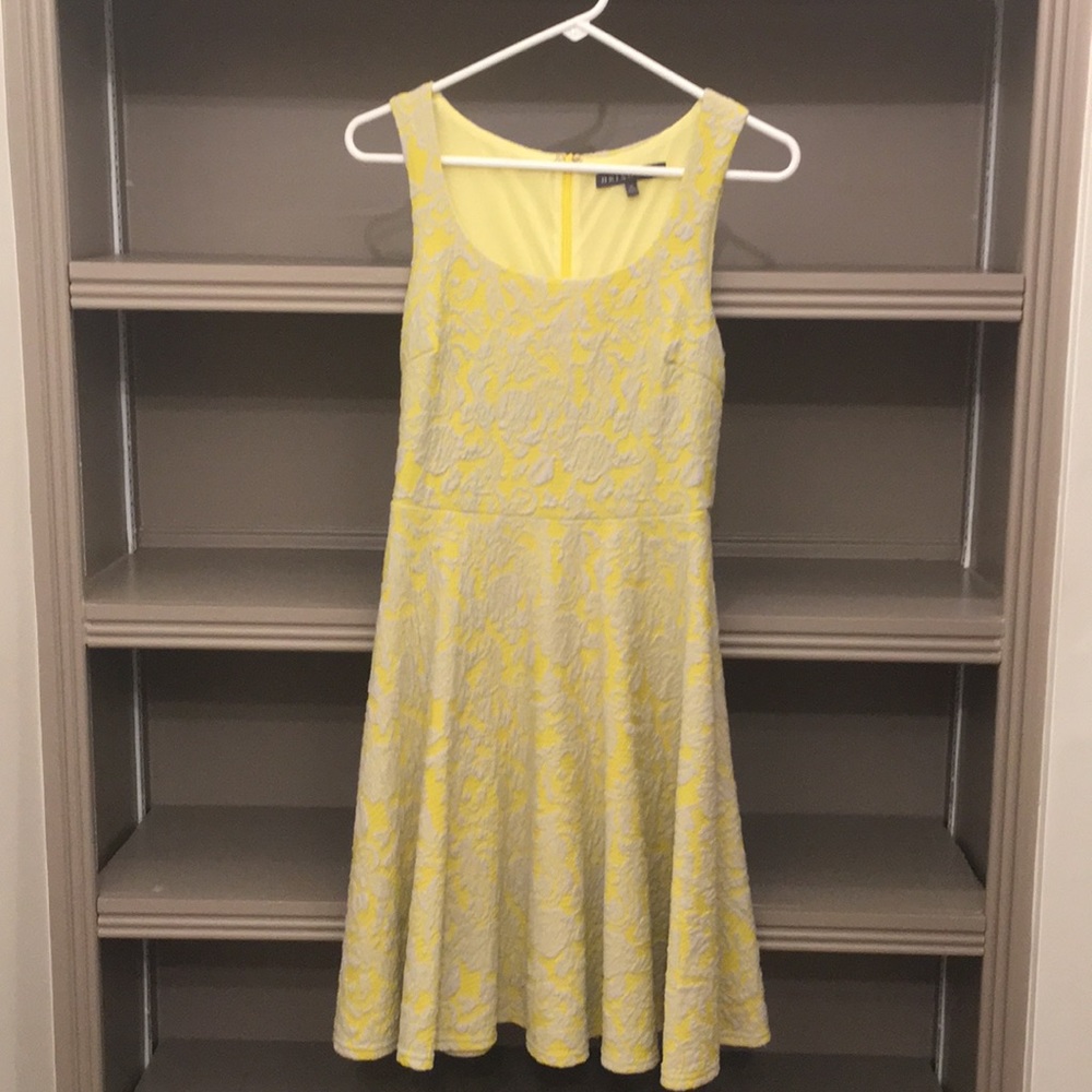 Yellow Fit & Flare Dress
